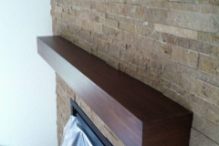 Contemporary Stone with Wood Mantle_web